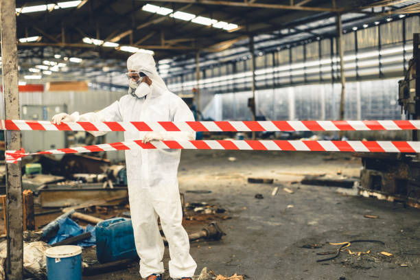 Professional Unattended Death Cleanup technician working in Springport, IN